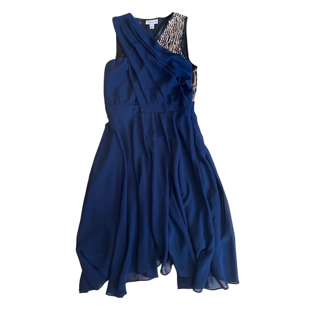 3.1 Phillip Lim for Target Navy Sequin Chiffon Cocktail Dress Size 6
